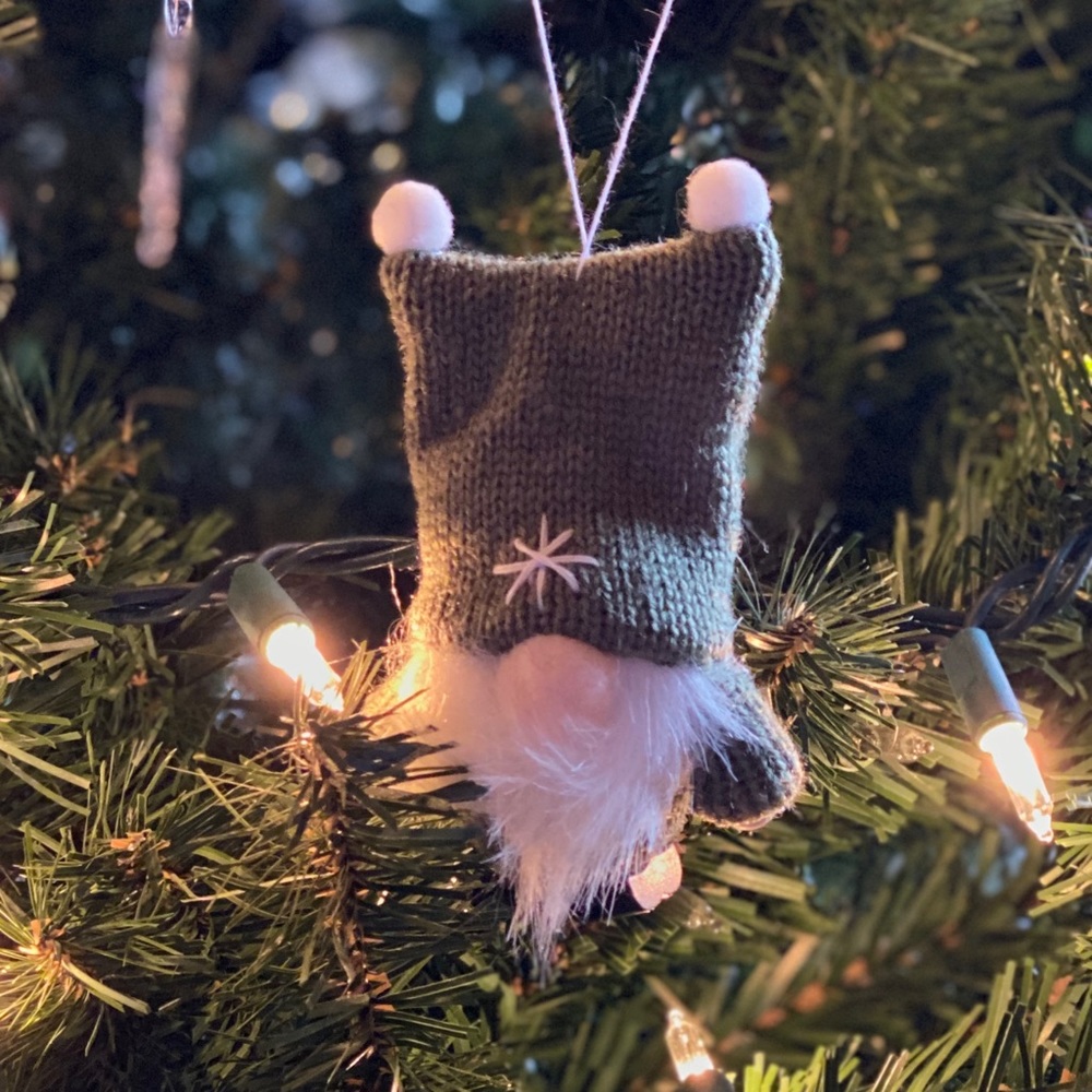 Tiny Gnome Christmas Ornament (set of 2)